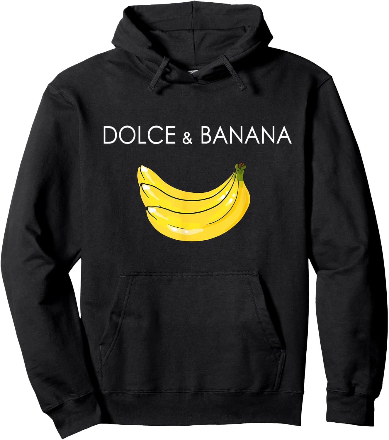 Dolce and Banana Funny Banana Fruit Funny Graphic Design Hoodie - Hoodie | Black