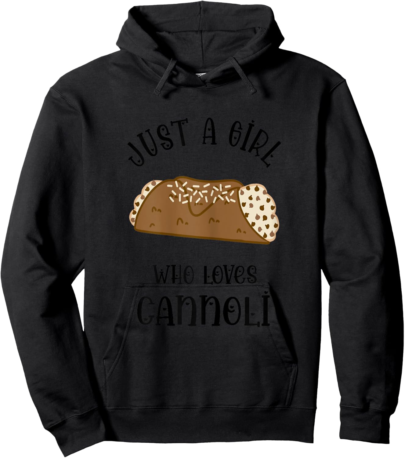 Italian Food Just A Girl Who Loves Cannoli Lover Cannoli Hoodie - Hoodie | Black