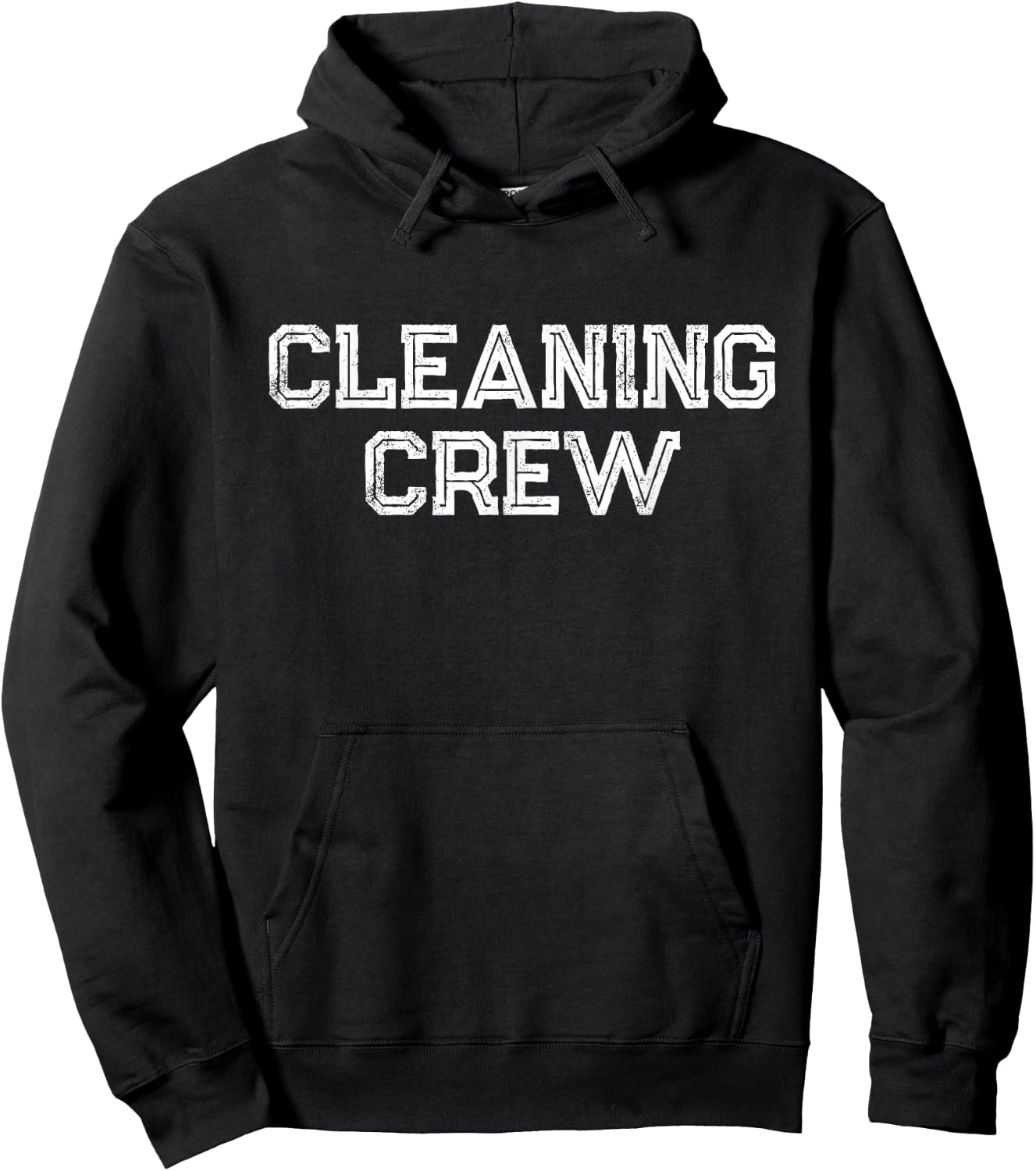 Team CLEANING CREW Dust Whisperer Custodian Clean Up Squad Hoodie - Hoodie | Black