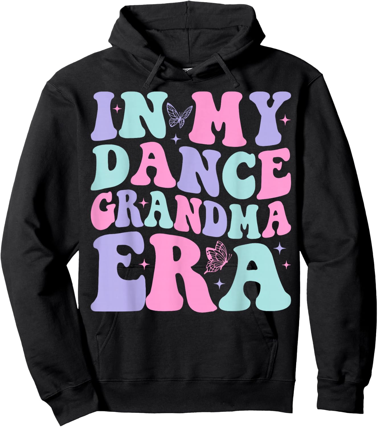 In My Dance Grandma Era Groovy Dance Grandma Hoodie - Hoodie | Black