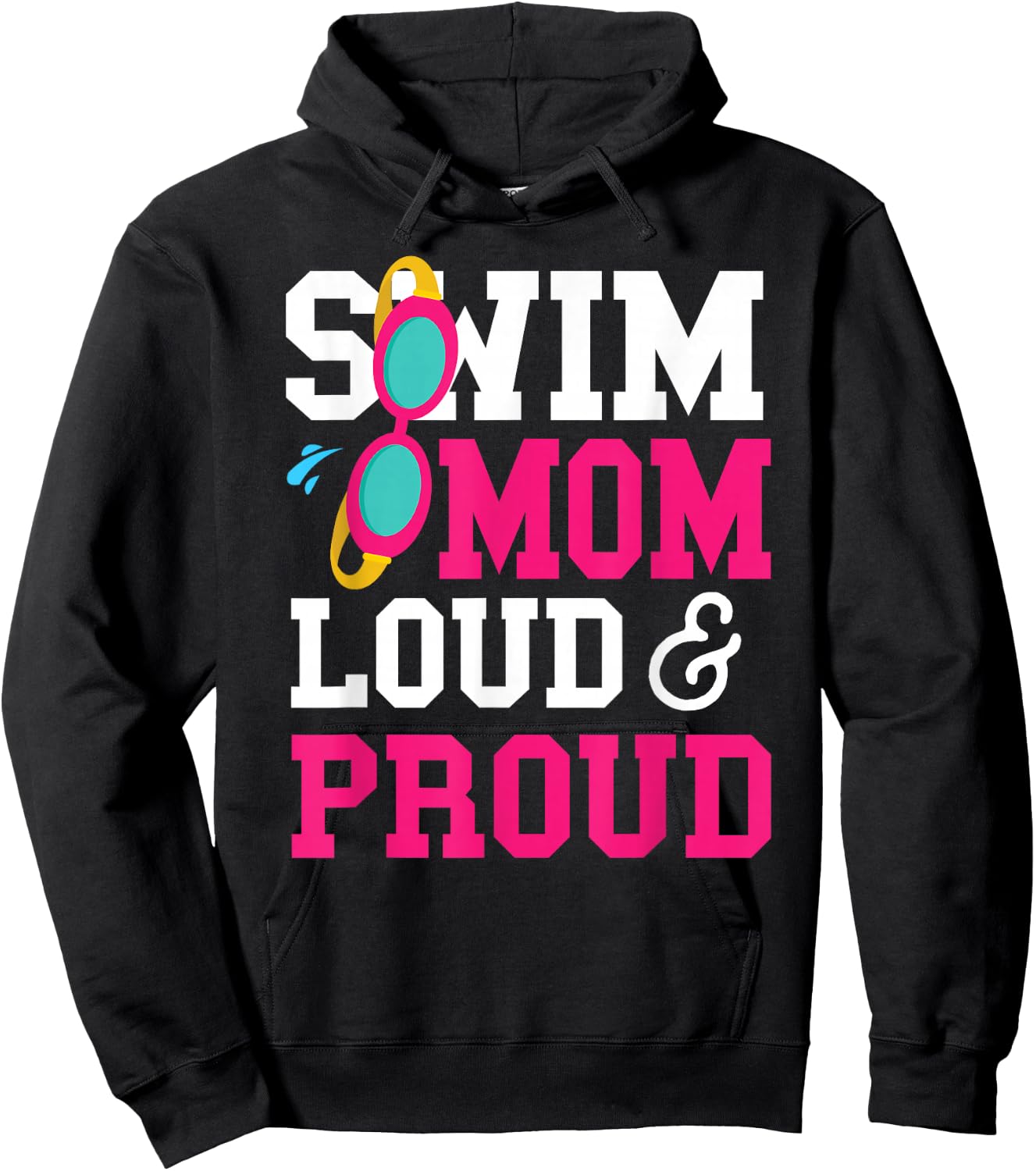 Swimming Swimmer Swim Mom Hoodie - Hoodie | Black