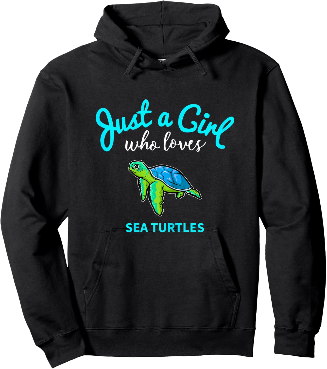 Sea Turtle Shirt for Girls | Kids Sea Turtle Shirt Hoodie - Hoodie | Black