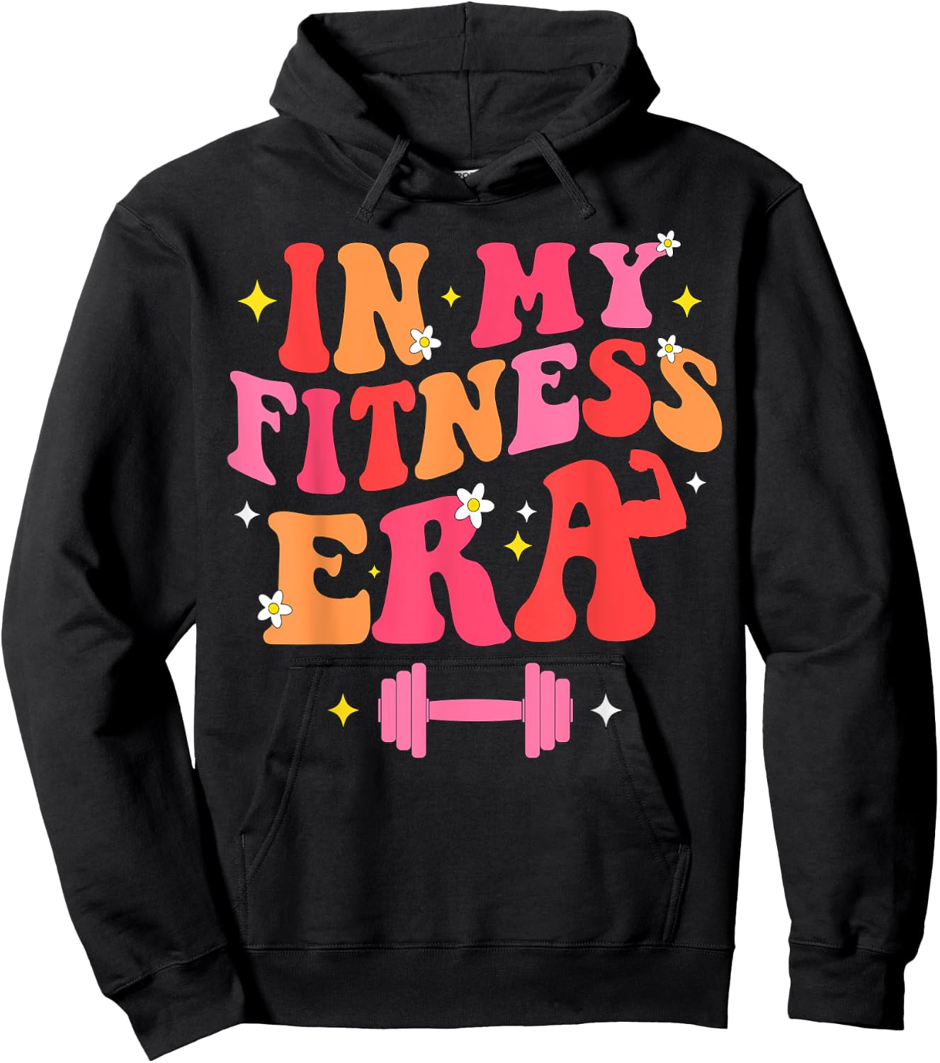 In My Fitness Era Workout Sport Motivation Lifting Gym Hoodie - Hoodie | Black