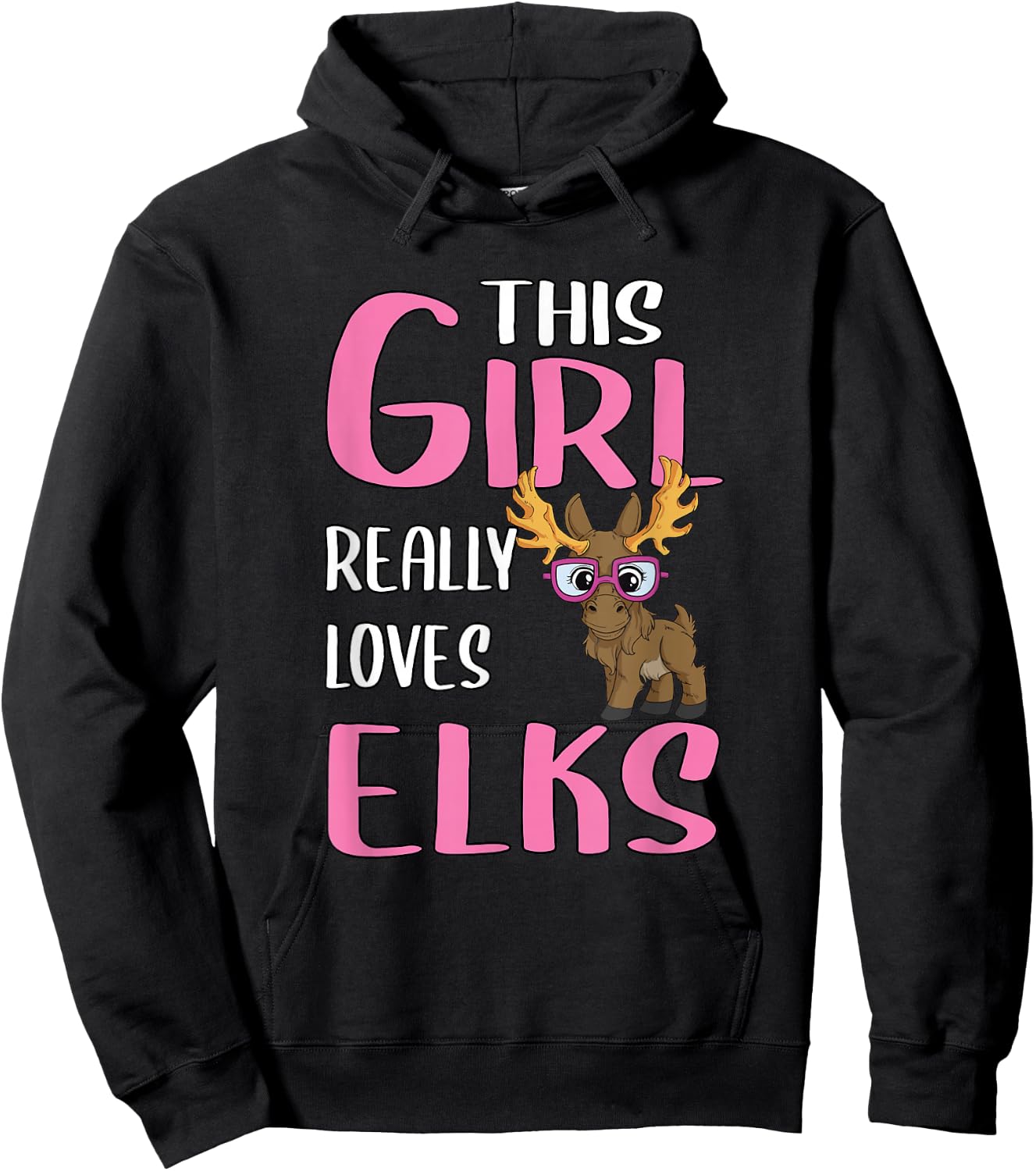 Gift This Girl Really Loves Elks Hoodie - Hoodie | Black