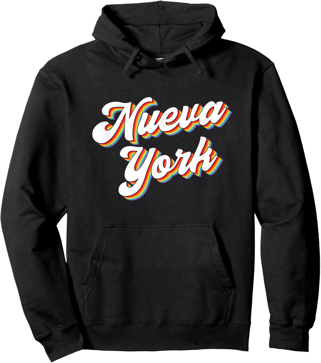 Nueva York New York City Spanish Retro Vintage Hoodie - Hoodie | Black