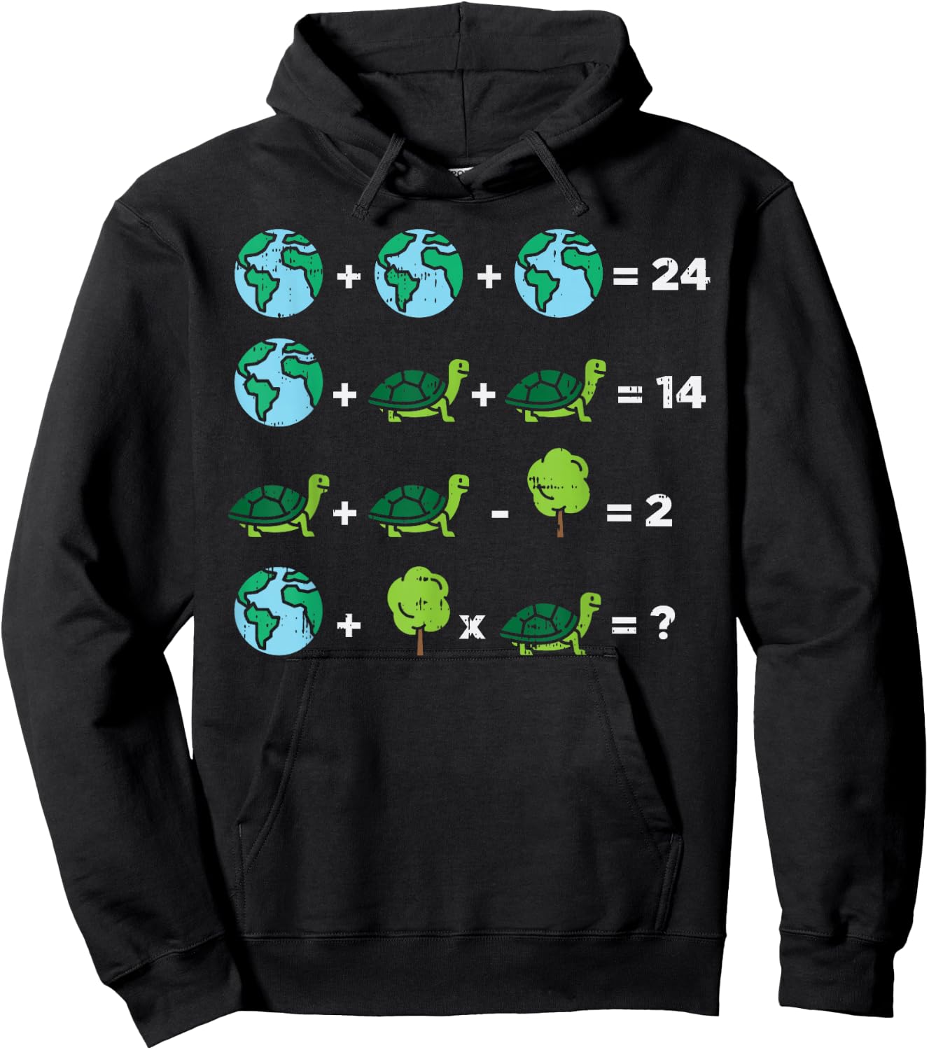 Earth Day Order Of Operations Quiz Funny Math Teacher Gift Men Women Girls Kids Hoodie - Hoodie | Black