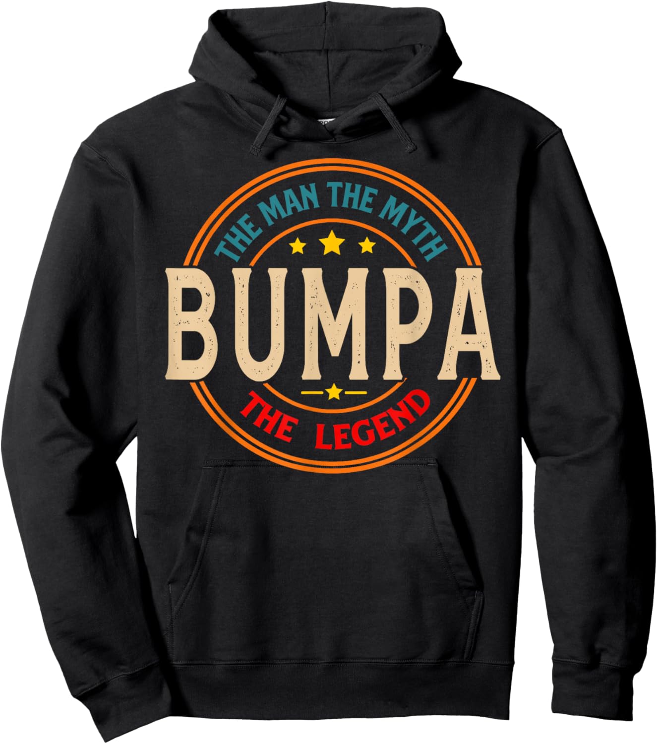 BUMPA The Legend The Man, Funny BUMPA Fathers Day Hoodie - Hoodie | Black