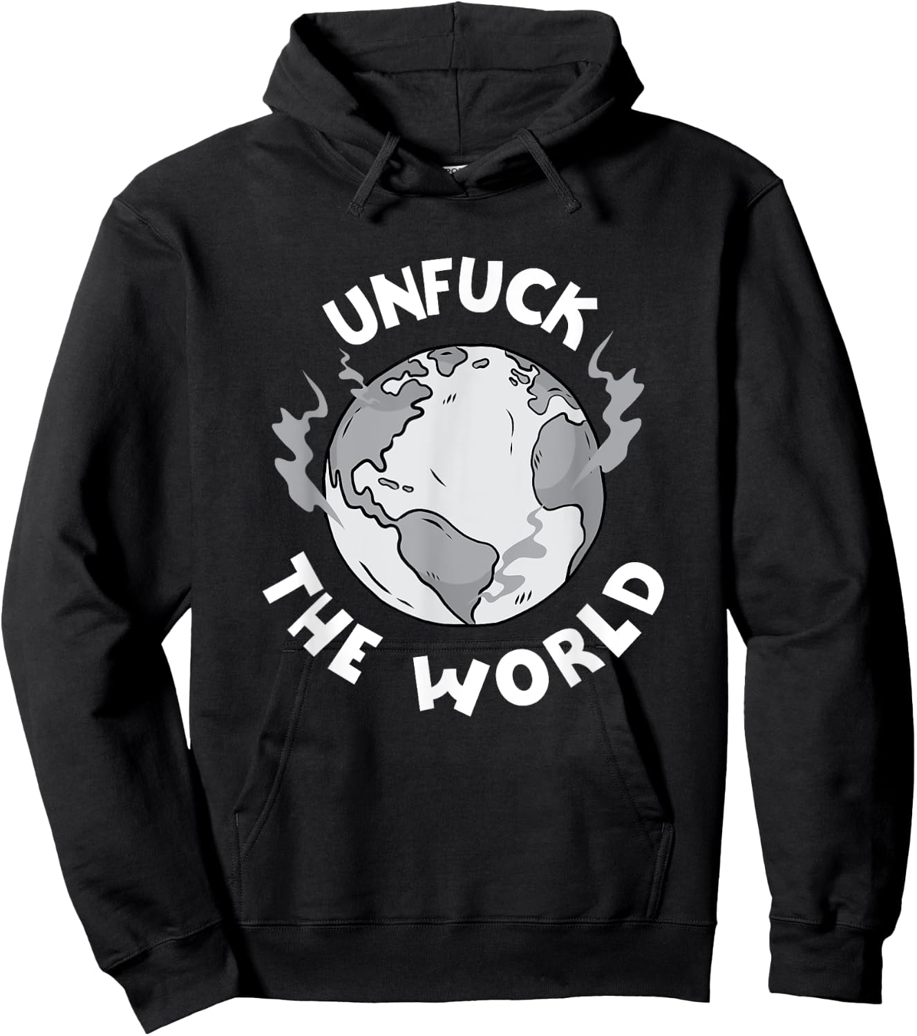 Unfuck The World Save The Elephants Earth Day 2021 Gifts Hoodie - Hoodie | Black