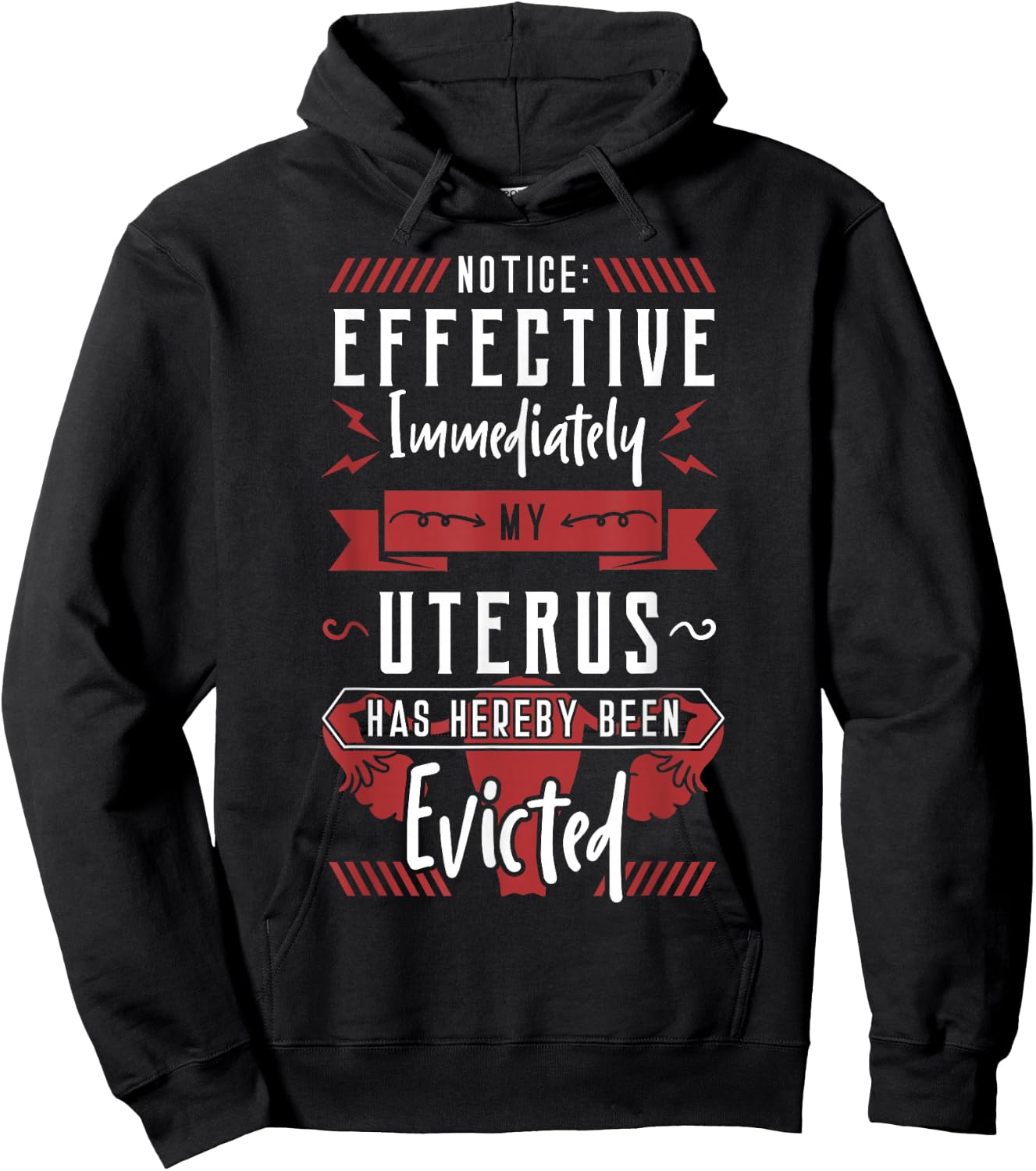 Uterus Evicted Hysterectomy Supracervical Cervix Surgery Hoodie - Hoodie | Black