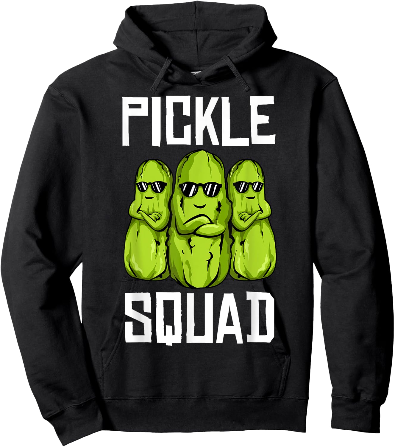 Funny Pickle Squad Novelty Gift Men Kids Big Dill Gang Lover Hoodie - Hoodie | Black