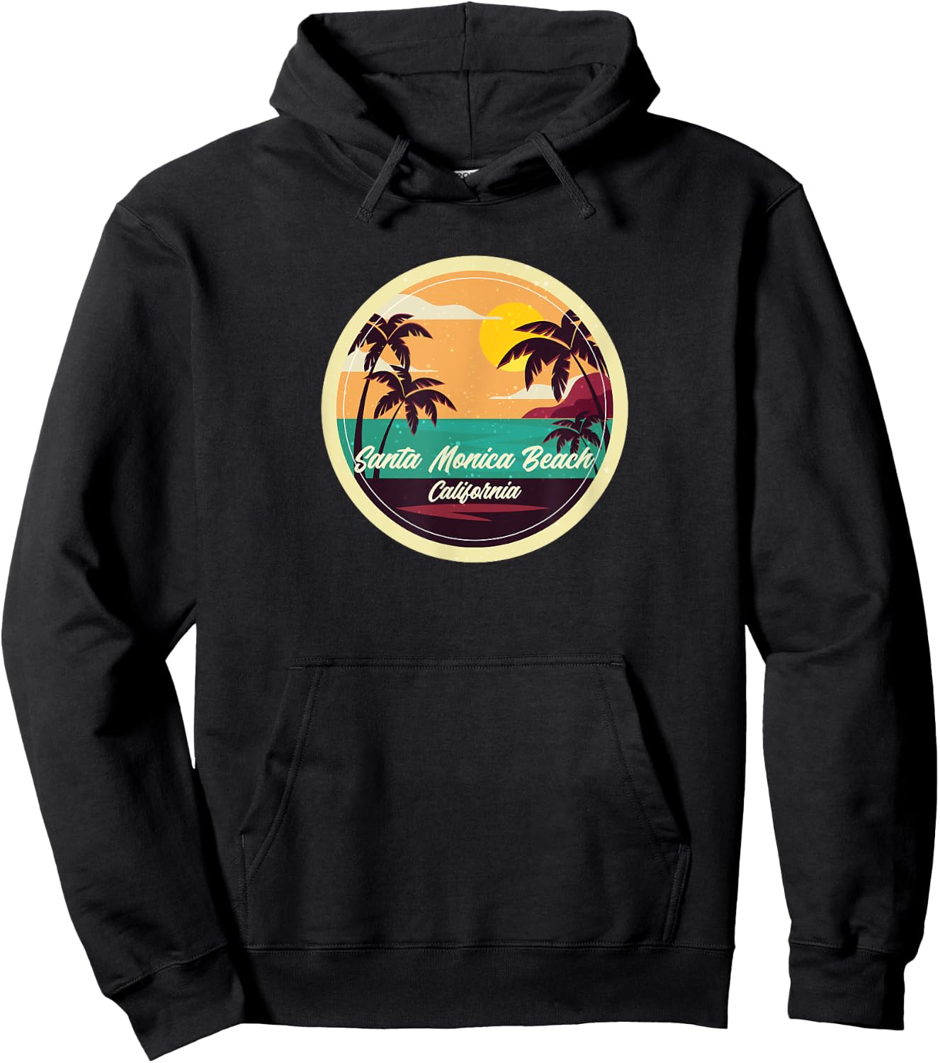 Santa Monica Beach Souvenir - California Reminder Women Hoodie - Hoodie | Black