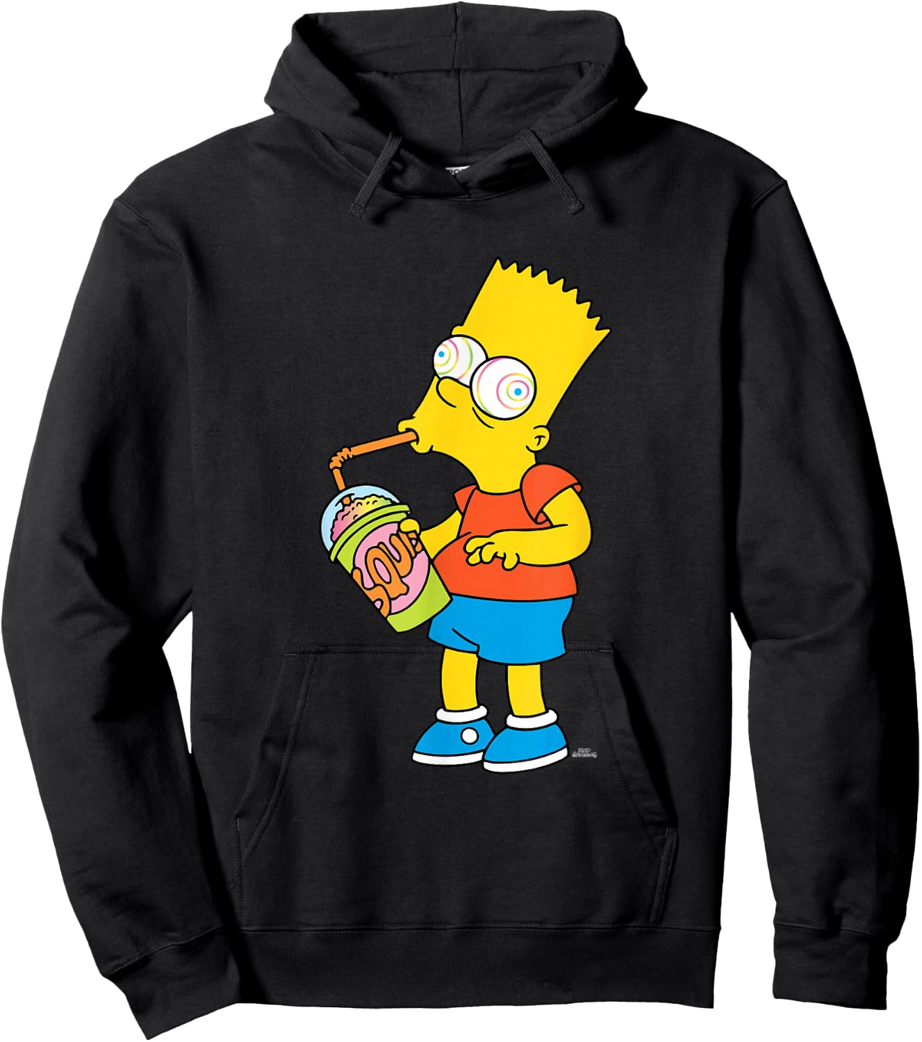The Simpsons Bart Simpson Squishee Brain Freeze Hoodie - Hoodie | Black