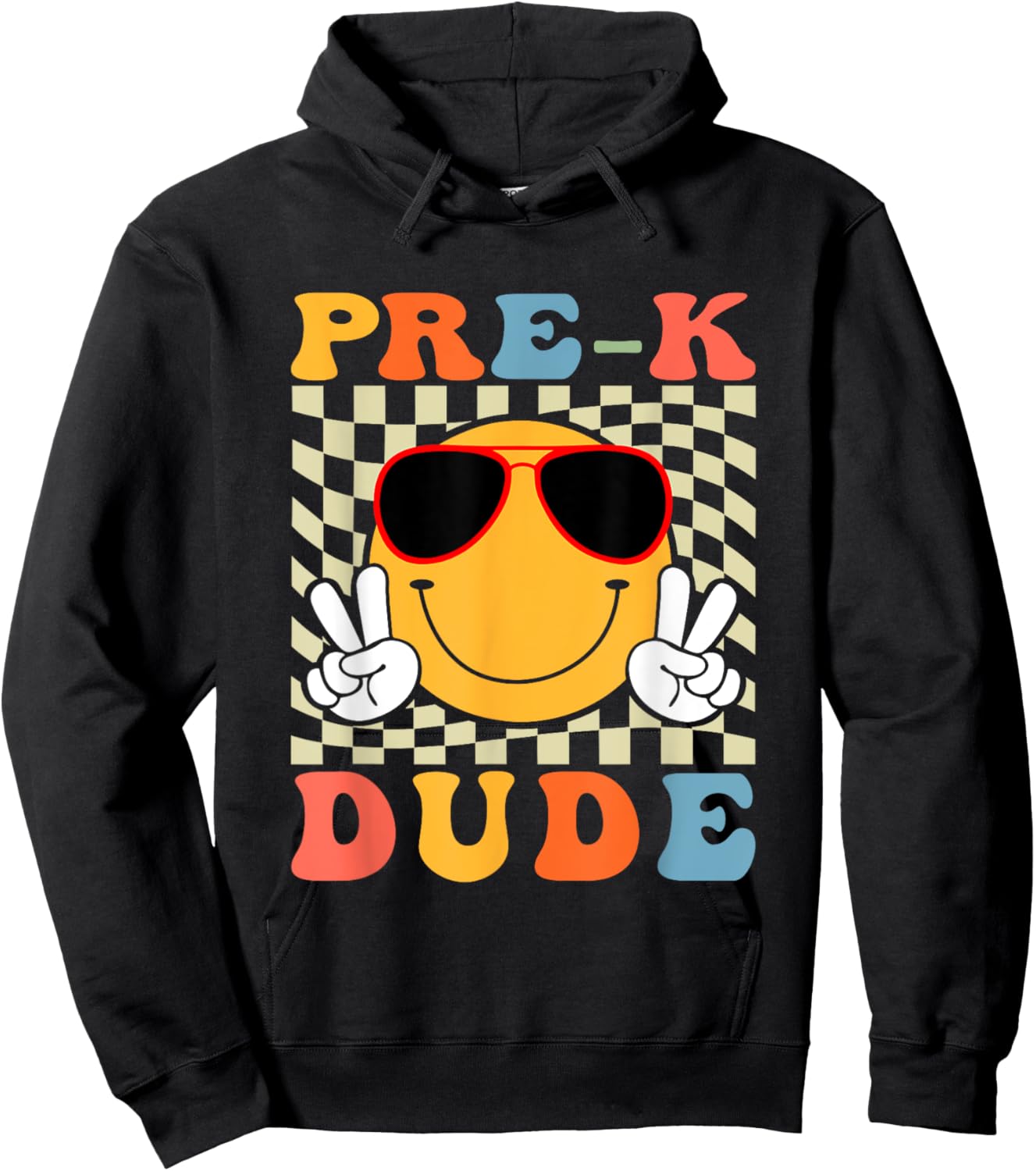 1st Day First Day of Pre-k Dude Back To School Pre-k Boys Hoodie - Hoodie | Black