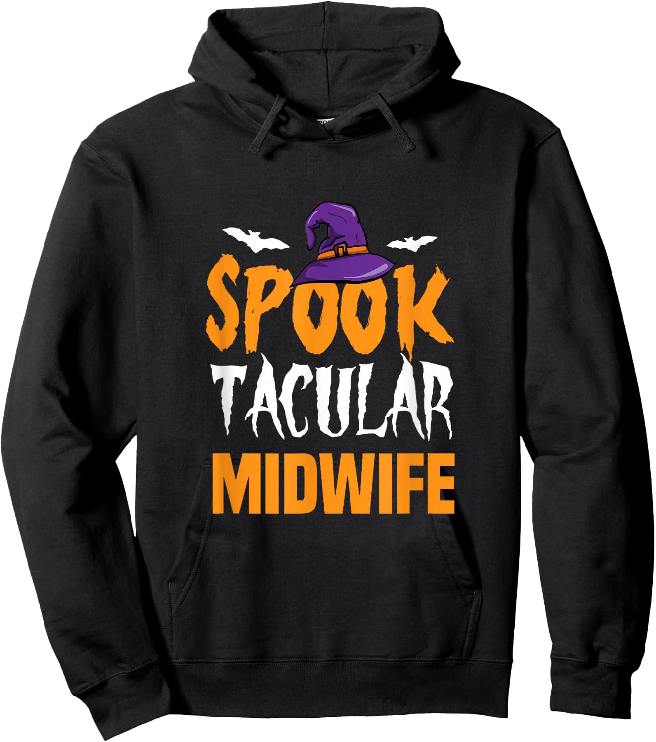 Spooktacular Midwife Halloween Costume Hoodie - Hoodie | Black
