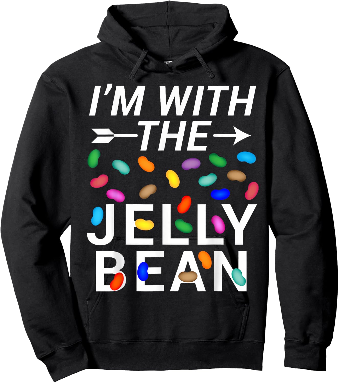 I'm with The Jelly Bean Hoodie - Hoodie | Black