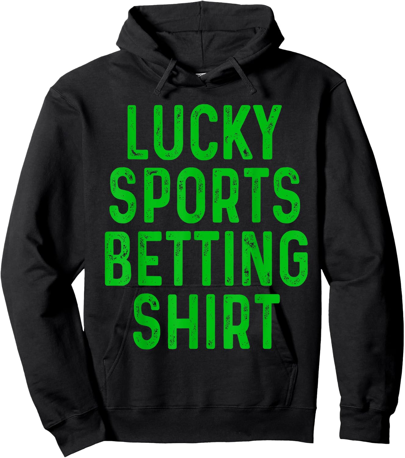 Retro Lucky Sports Betting Shirt Funny Gambling Gift Gambler Hoodie - Hoodie | Black