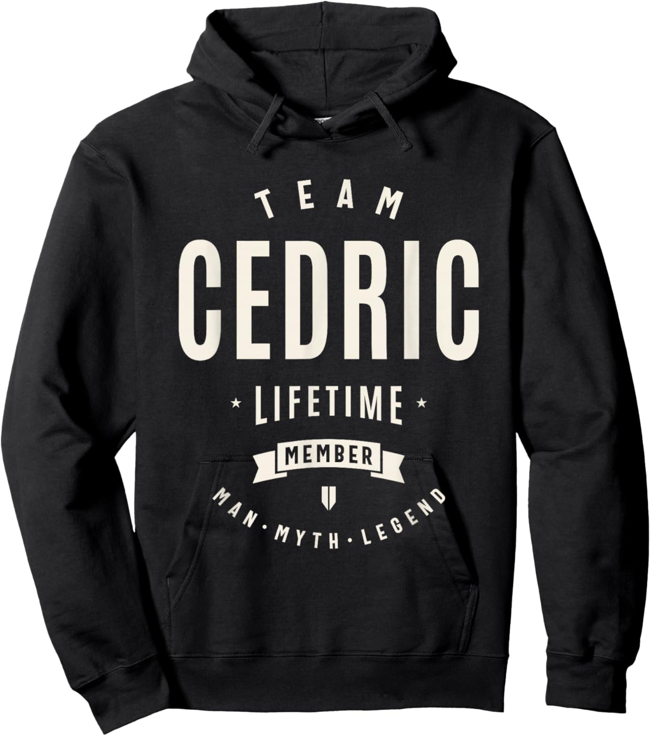 Team Cedric Lifetime Member Funny Name Cedric Hoodie - Hoodie | Black