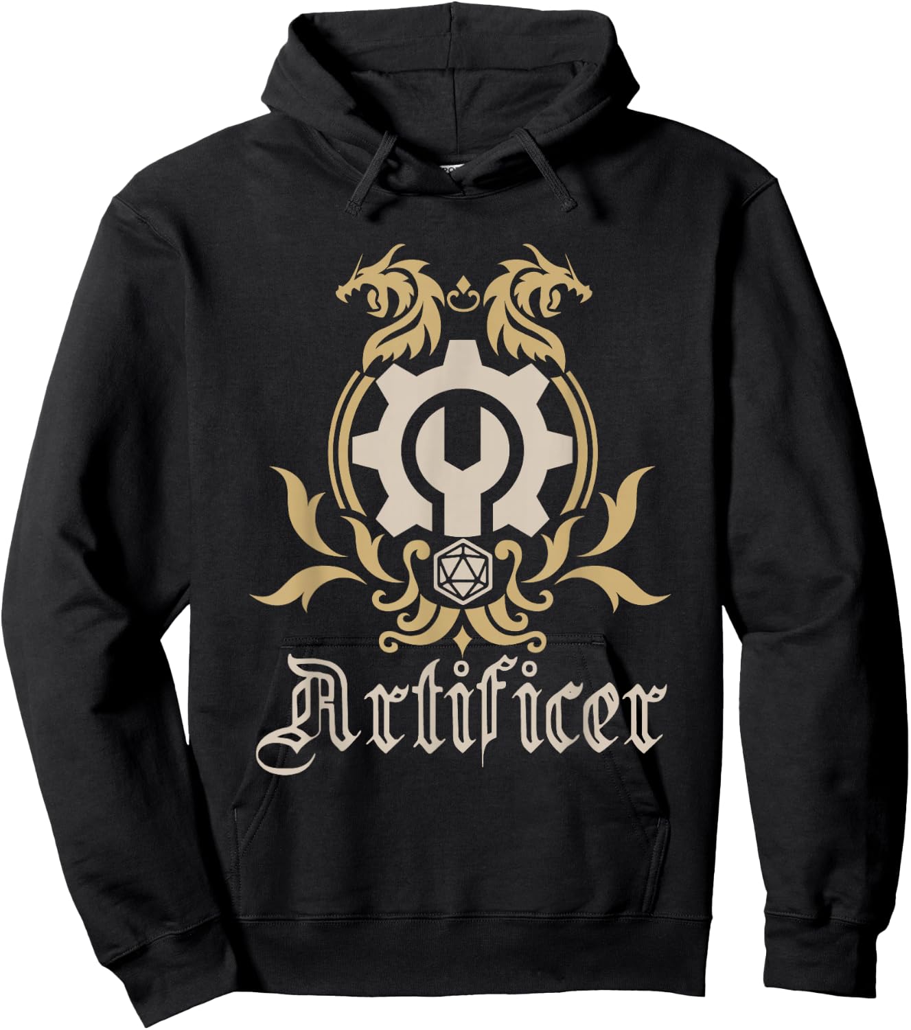 Catumet RPG Artificer - -Adults, Black, Small, Short Sleeve Hoodie - Hoodie | Black