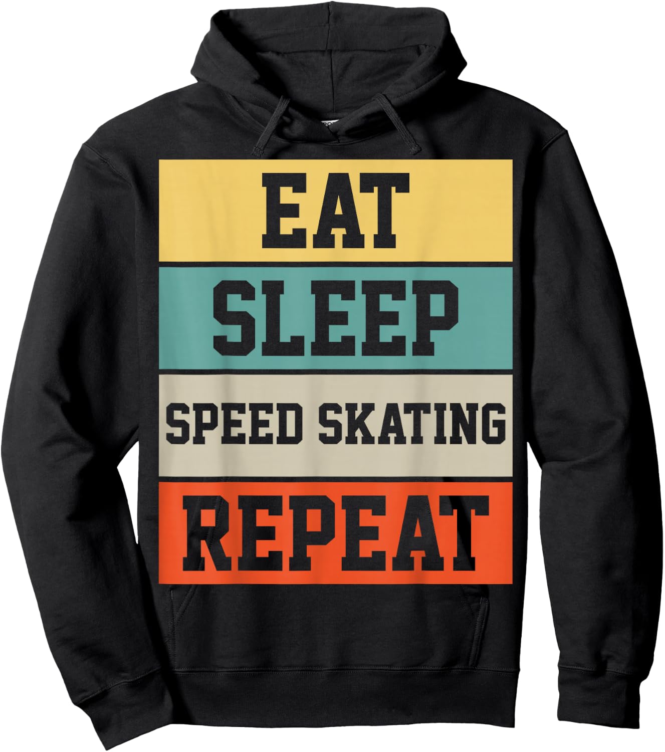 Figure Skating Skater Retro Vintage Gift Hoodie - Hoodie | Black