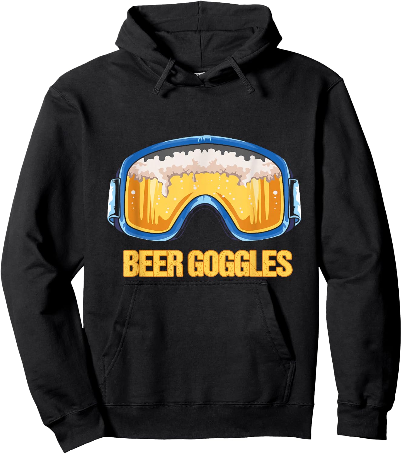 Snowboarding - Beer Goggles - Ski Mountain Hoodie - Hoodie | Black