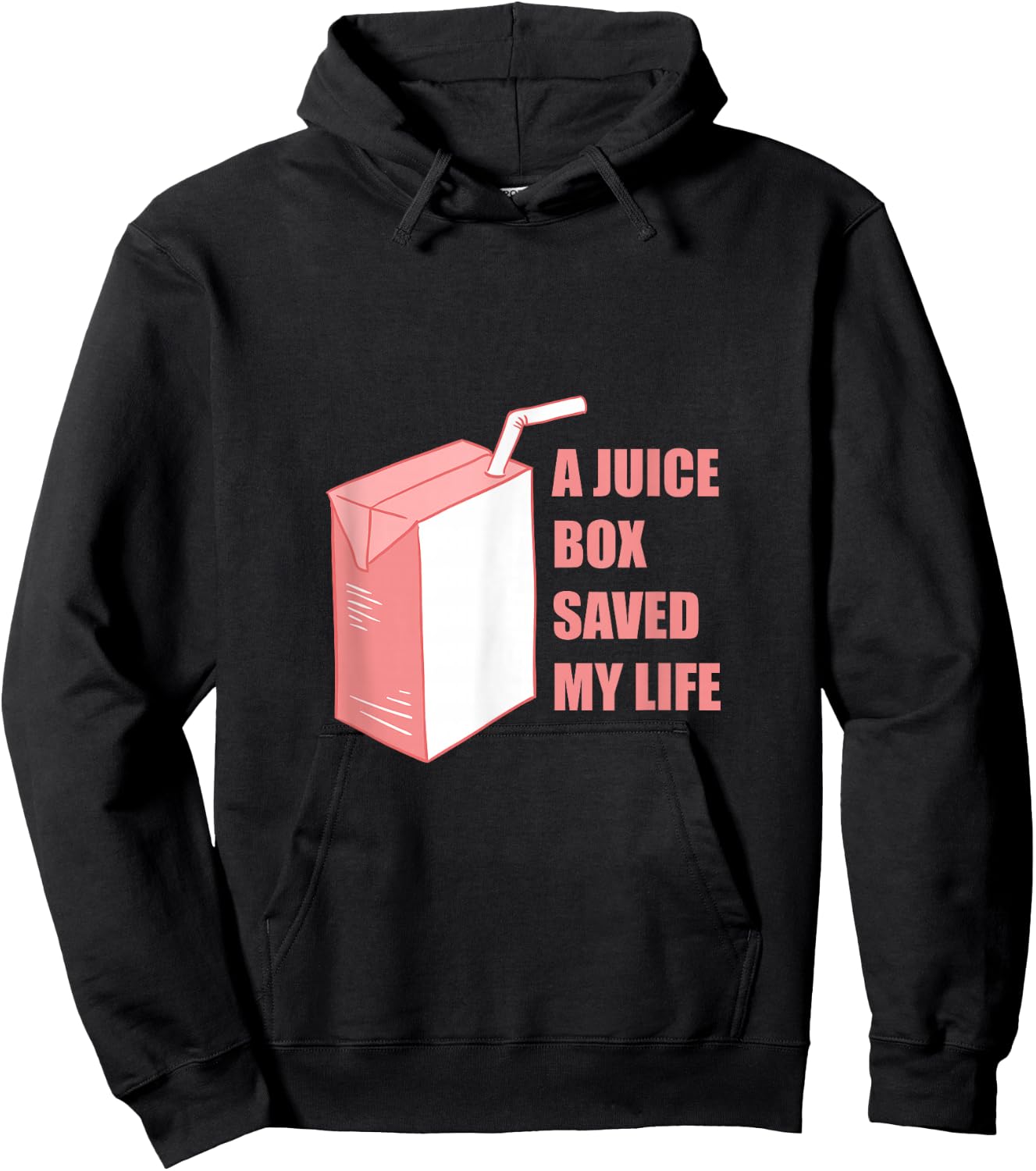 A Juice Box Saved My Life Hoodie - Hoodie | Black