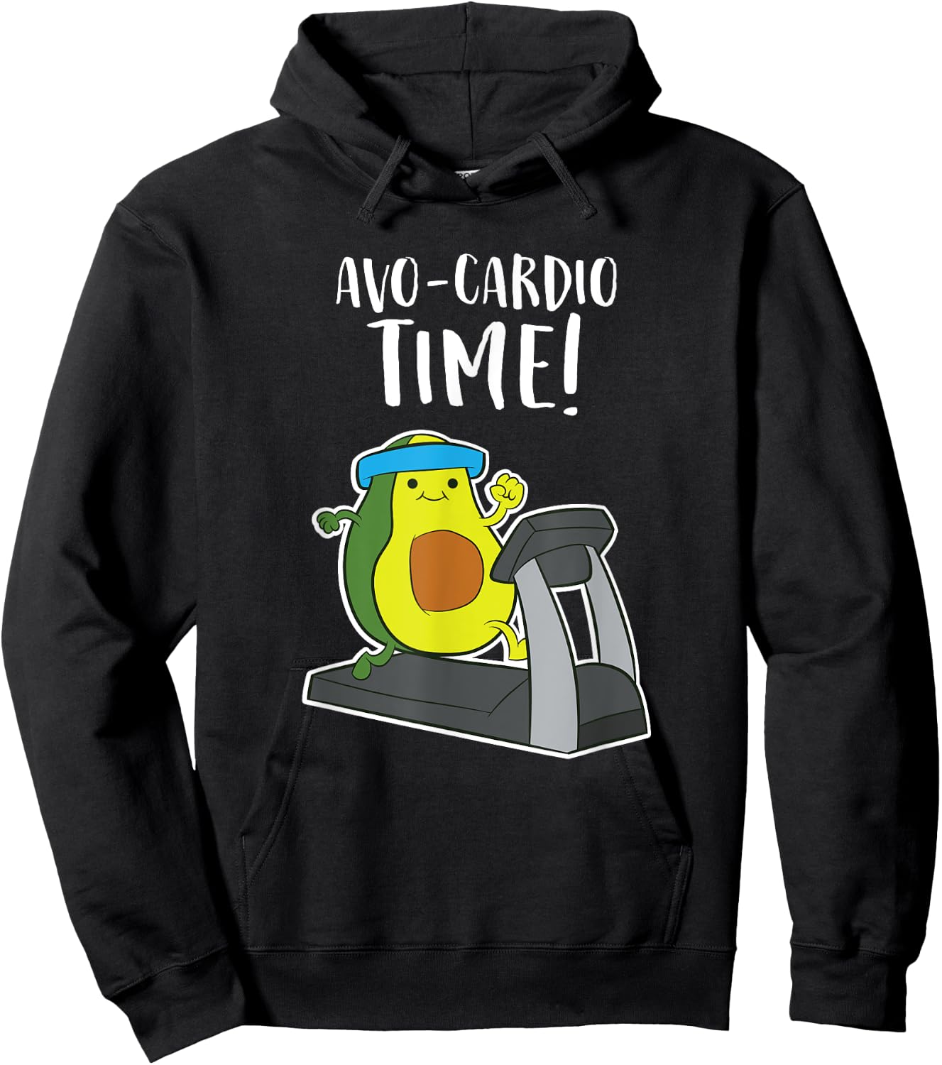 Avocardio Avocado Fitness Exercise Avocado Hoodie - Hoodie | Black
