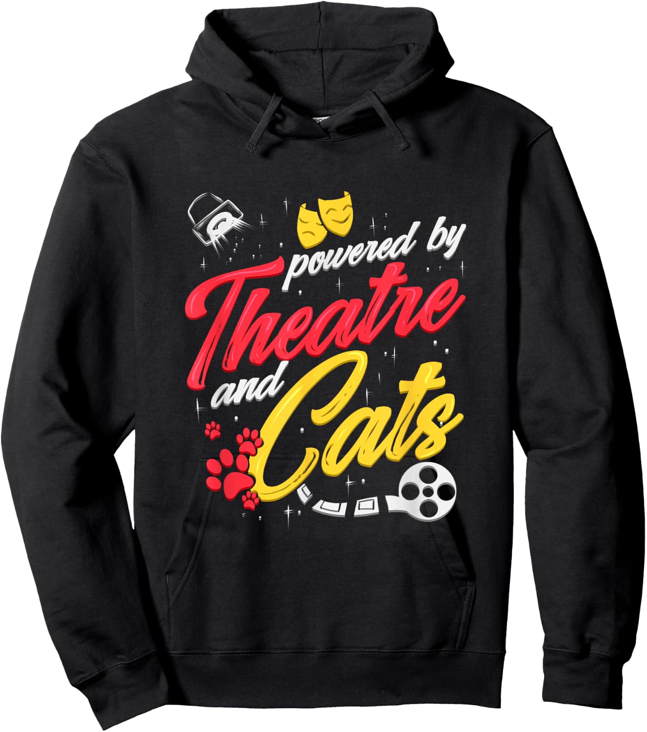 Theatre Cat Theater Broadway Musical Actor Kitty Men Women Girls Kids Hoodie - Hoodie | Black