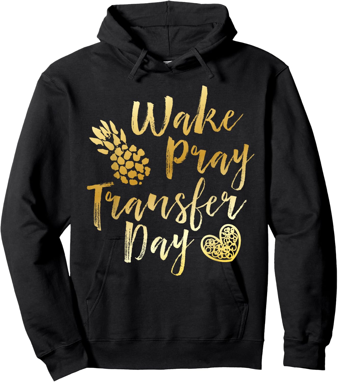 Wake Pray Transfer Day - Positive Vibes Hoodie - Hoodie | Black