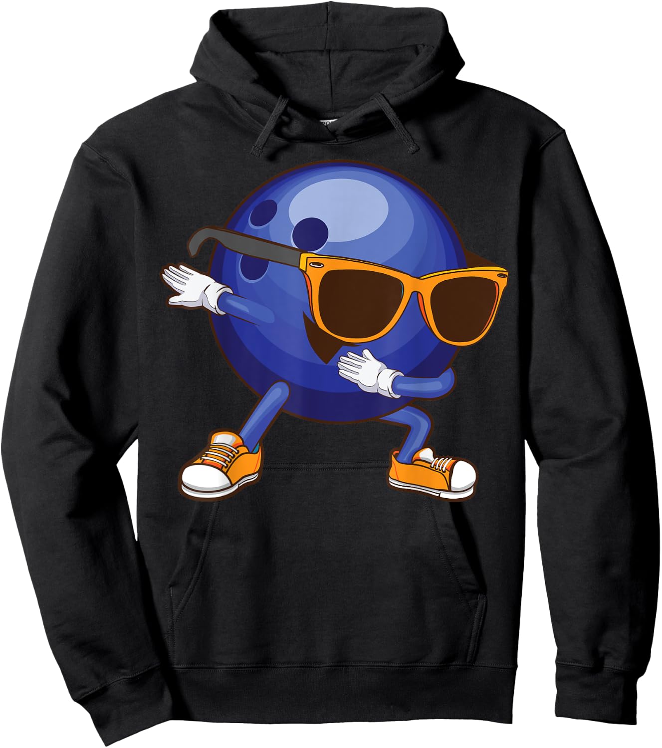 Funny Dabbing Bowling Gift Bowler Dancer Kids Boys Girls Hoodie - Hoodie | Black