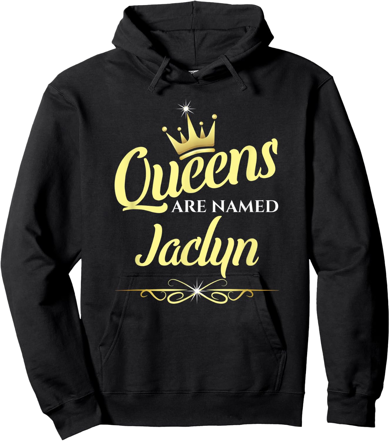 Queens Are Named Jaclyn Hoodie - Hoodie | Black