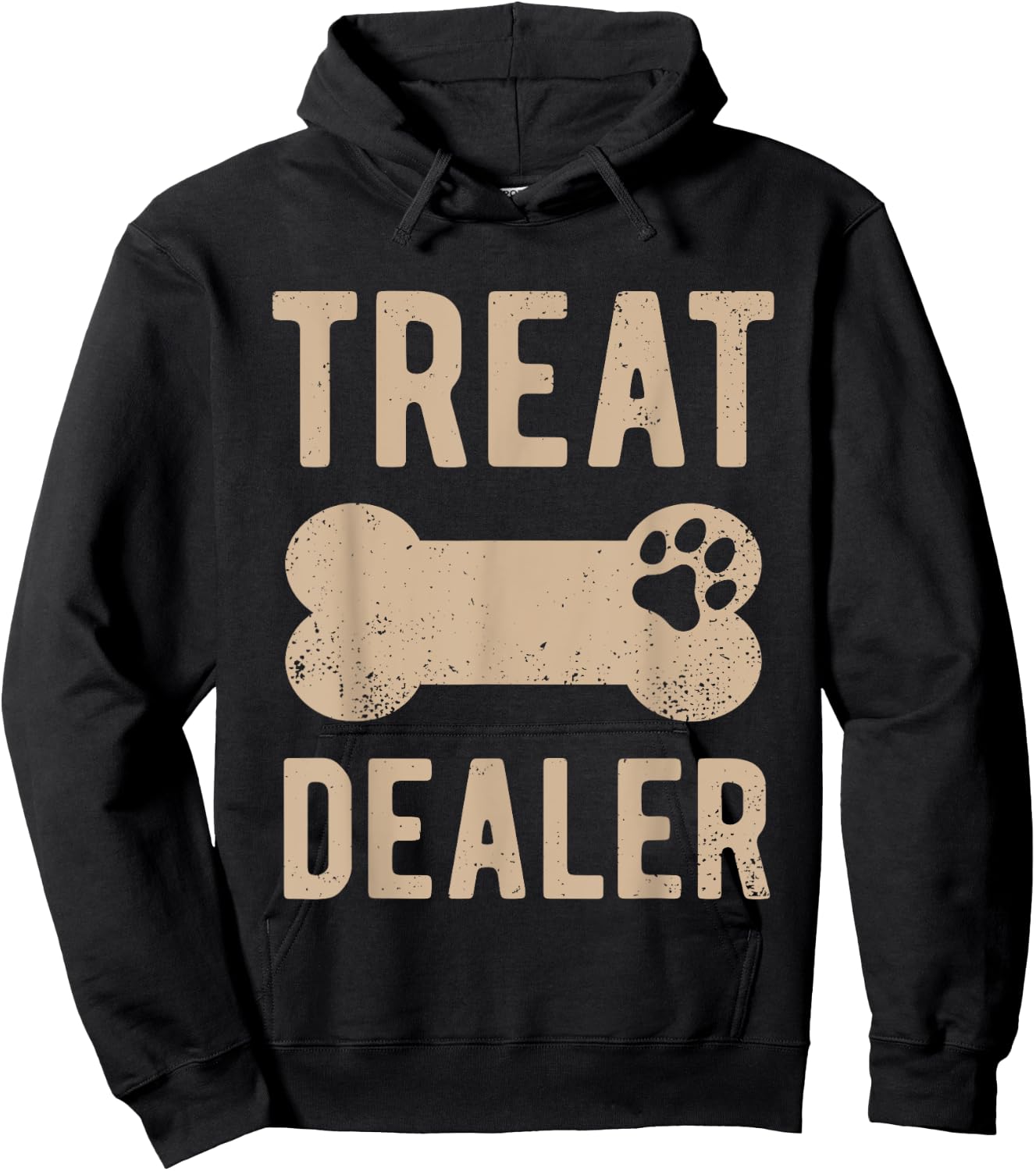 Dog Treat Dealer Funny Humor Dog Owner Dog Treats Dog Lover Hoodie - Hoodie | Black