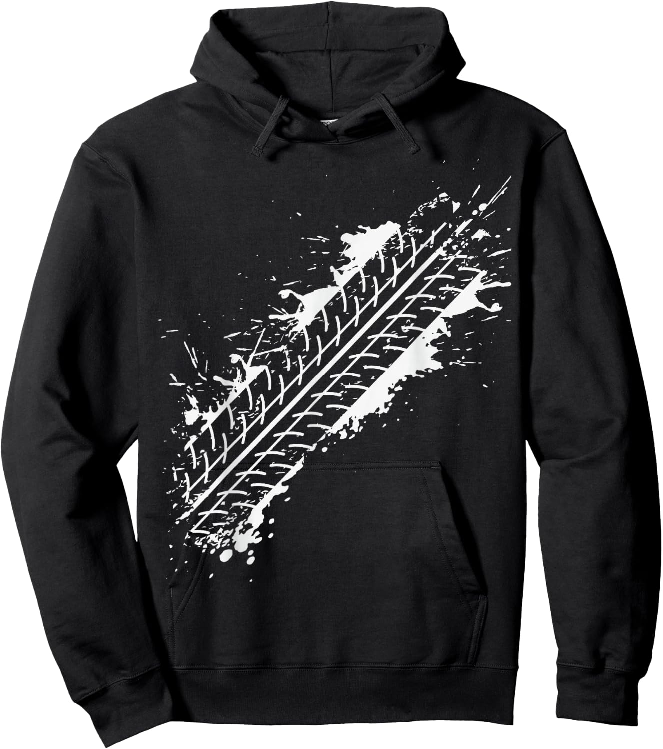 No problem, I'm Fine Only Tire Tracks On My Body Hoodie - Hoodie | Black