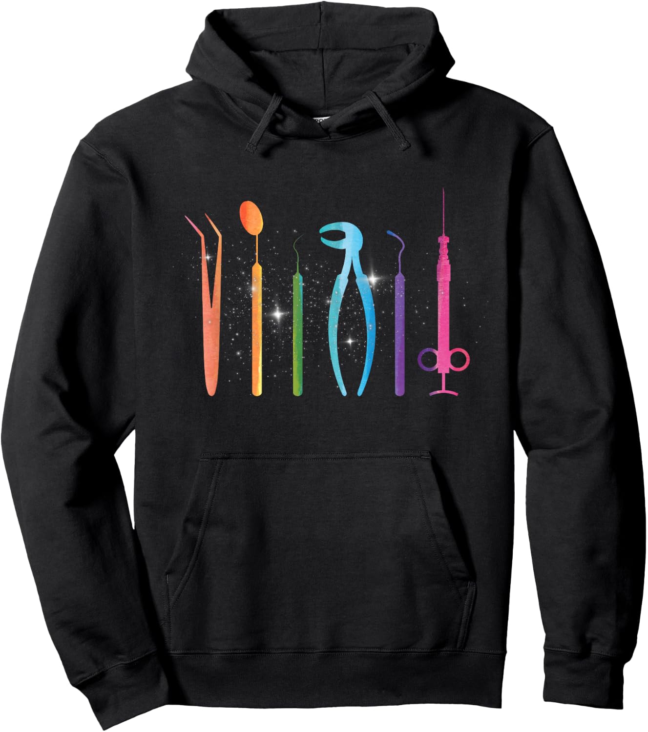 Dentist Accessories Doctor Dental Assistant Dental Dentist Tooth Hoodie - Hoodie | Black