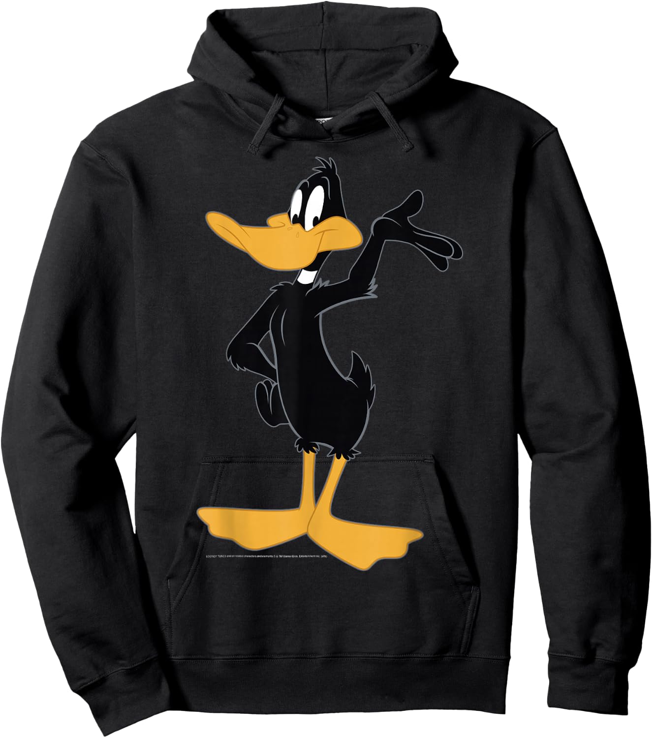 Looney Tunes Daffy Duck Simple Portrait Hoodie - Hoodie | Black