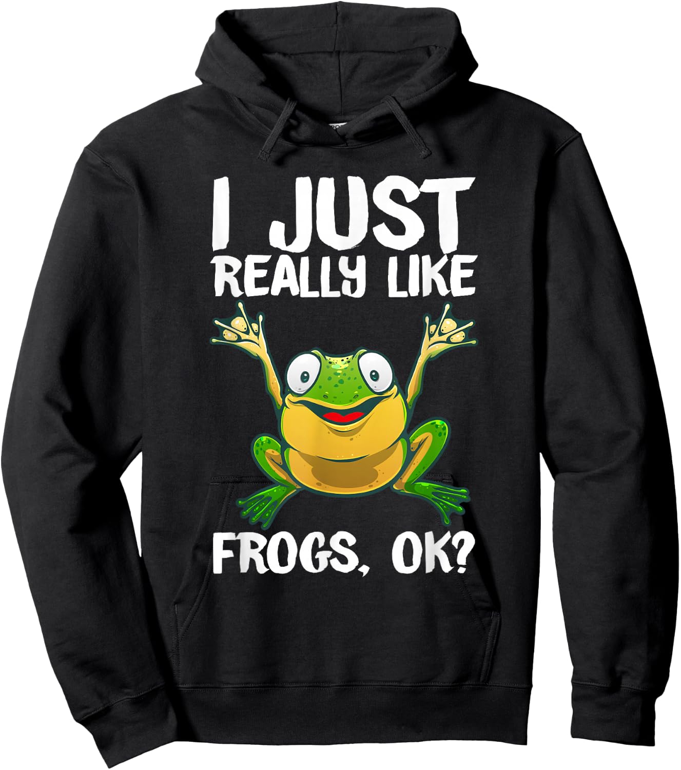 Funny Frog Gift Kids Men Women Cool Tadpole Frog Lover Small Hoodie - Hoodie | Black
