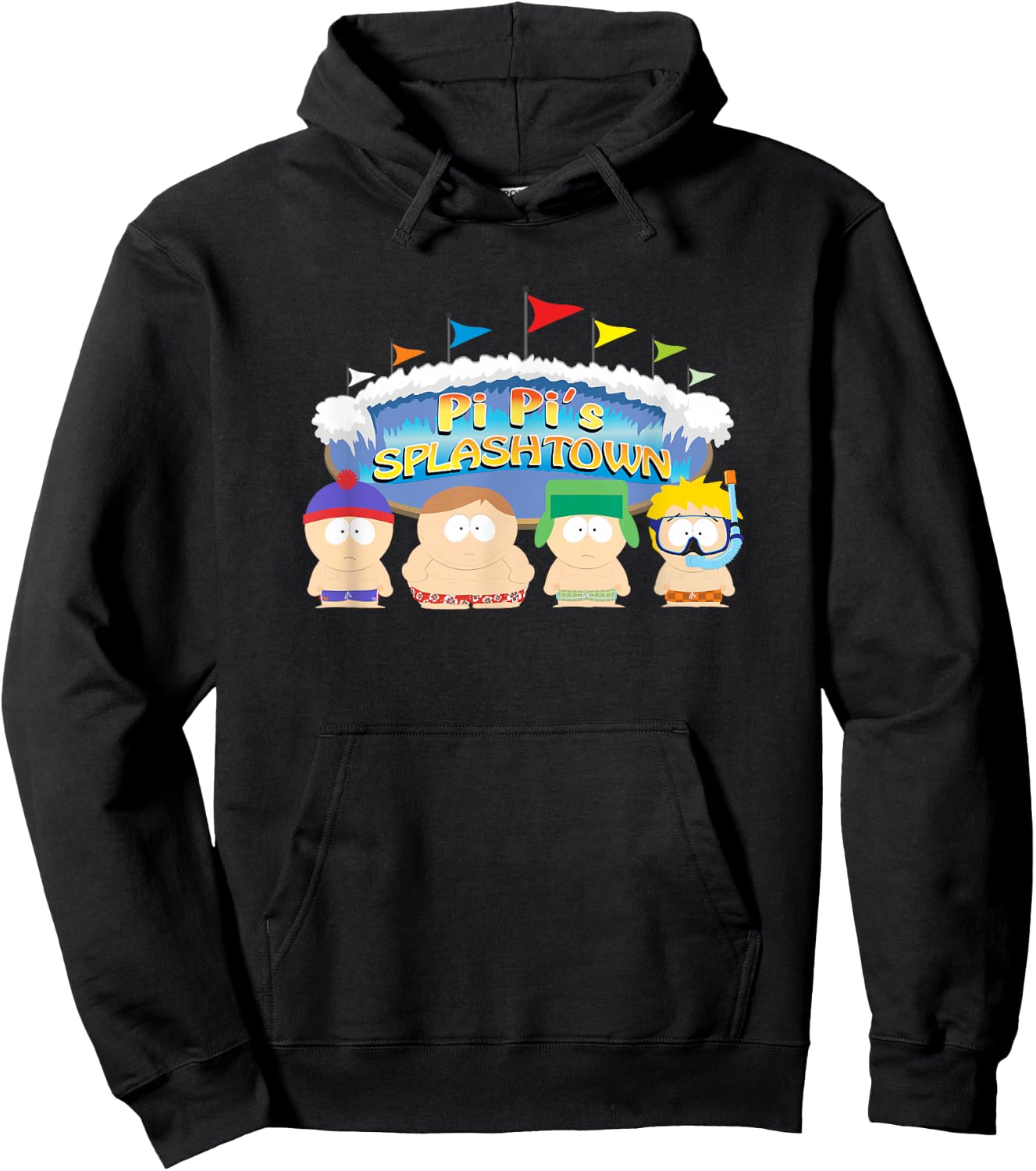 South Park PI PI'S SPLASHTOWN Hoodie - Hoodie | Black
