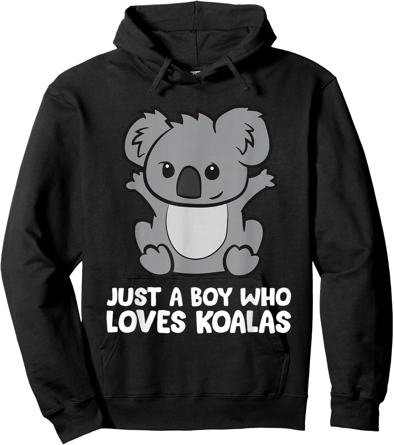 Cute Koala Just a Boy Who Loves Koalas Hoodie - Hoodie | Black