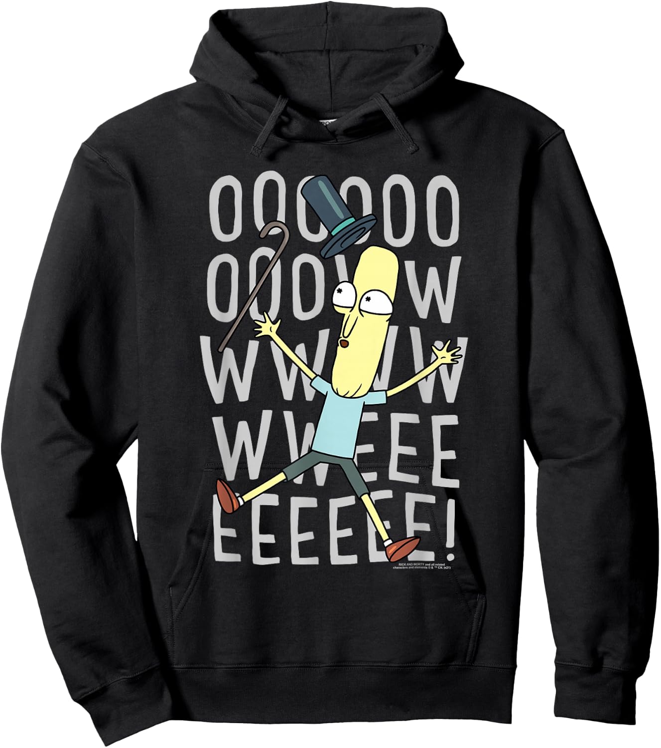 Rick and Morty Oowweeeee Hoodie - Hoodie | Black