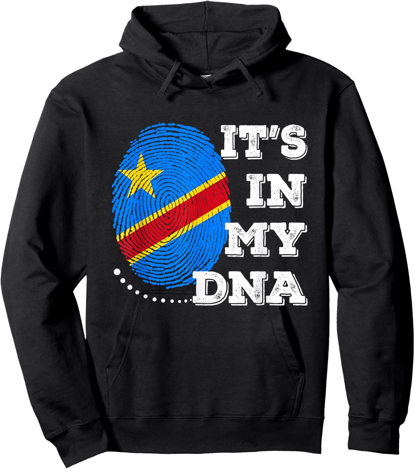 IT'S IN MY DNA DR congo Flag Men Women Gift Hoodie - Hoodie | Black