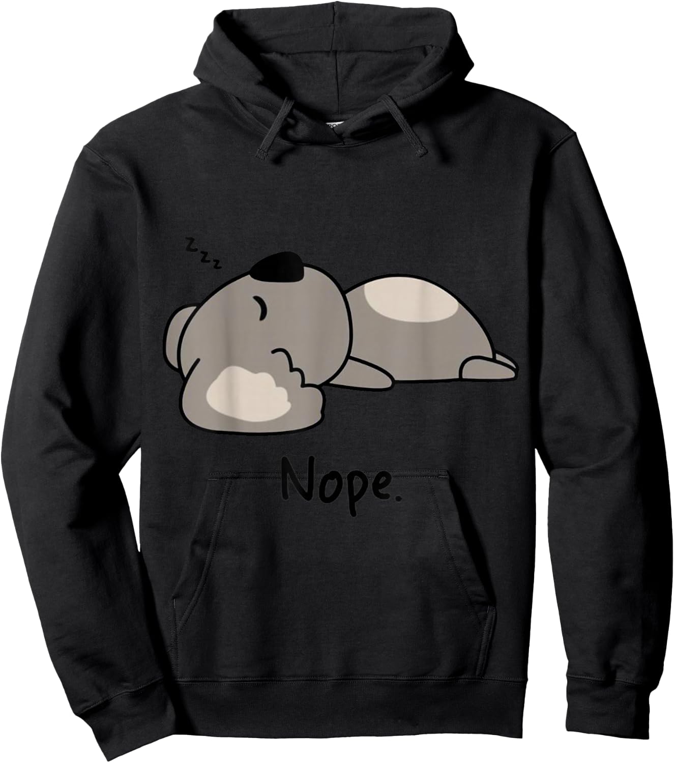 Nope Koala Bear Not Today Animal Cute Funny Koala Lovers Hoodie - Hoodie | Black