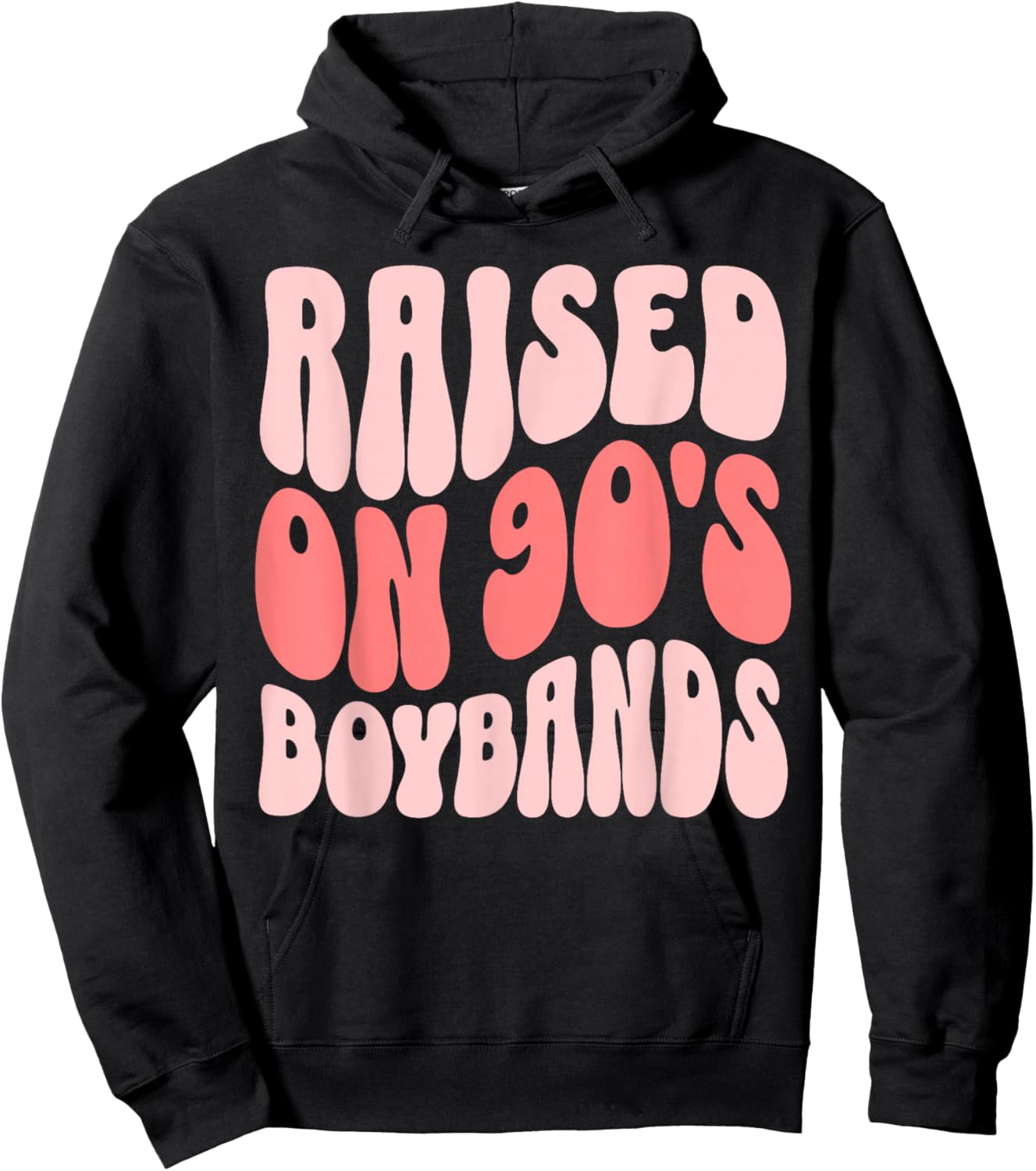Raised On 90's Boybands Music Hoodie - Hoodie | Black