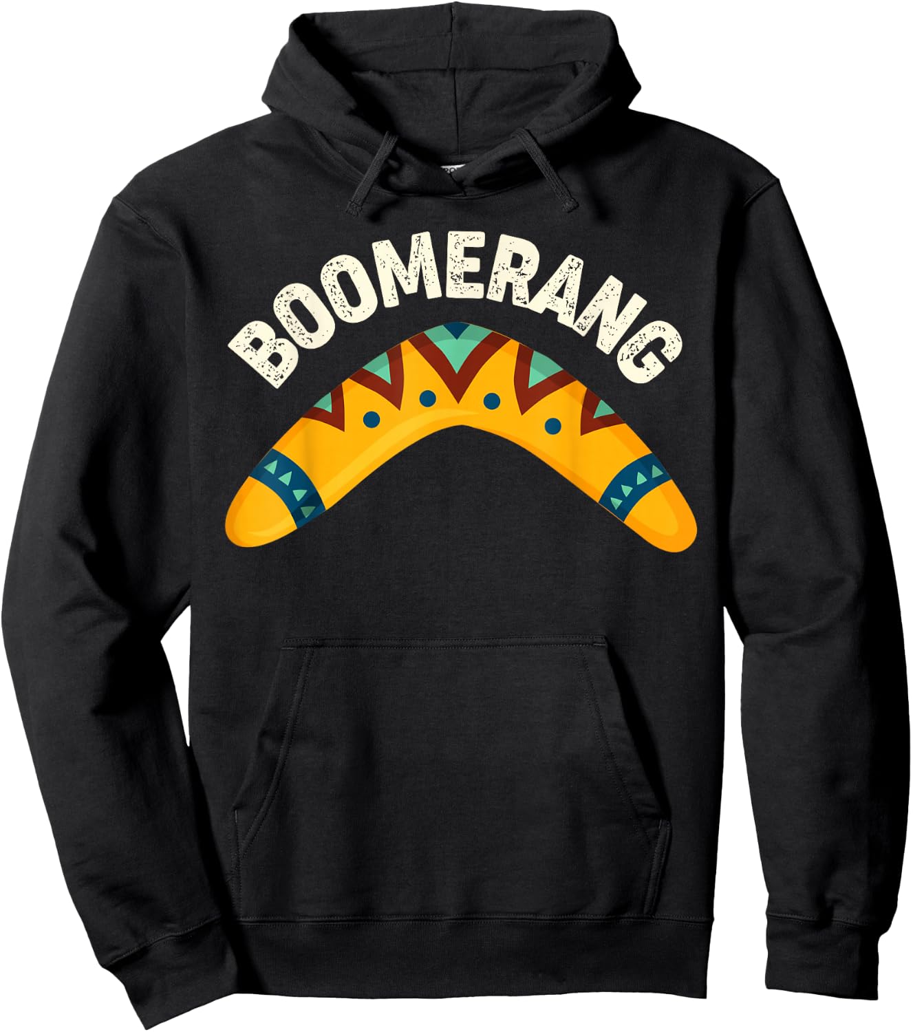 Australia Day Toddler Shirt Traditional Australian Boomerang Hoodie - Hoodie | Black