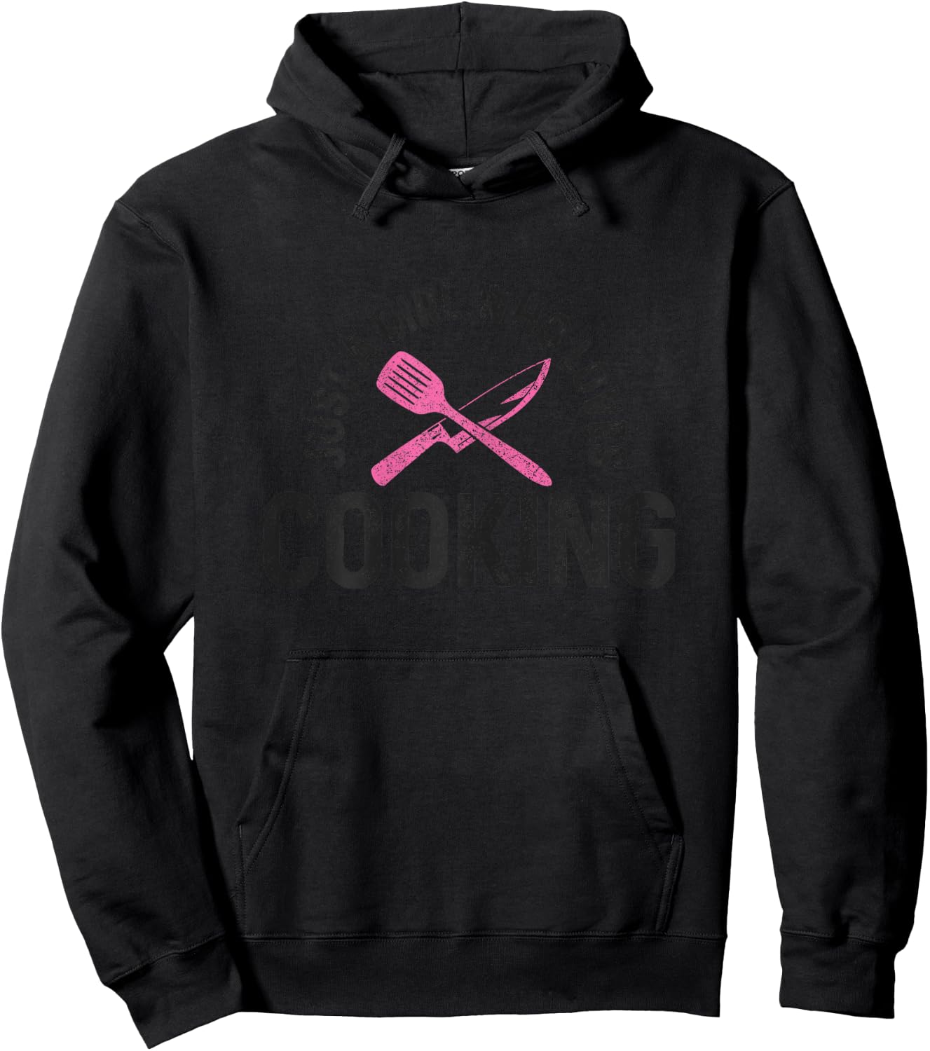 Chef Just A Girl Who Loves Cooking Chef Gift Cooking Hoodie - Hoodie | Black