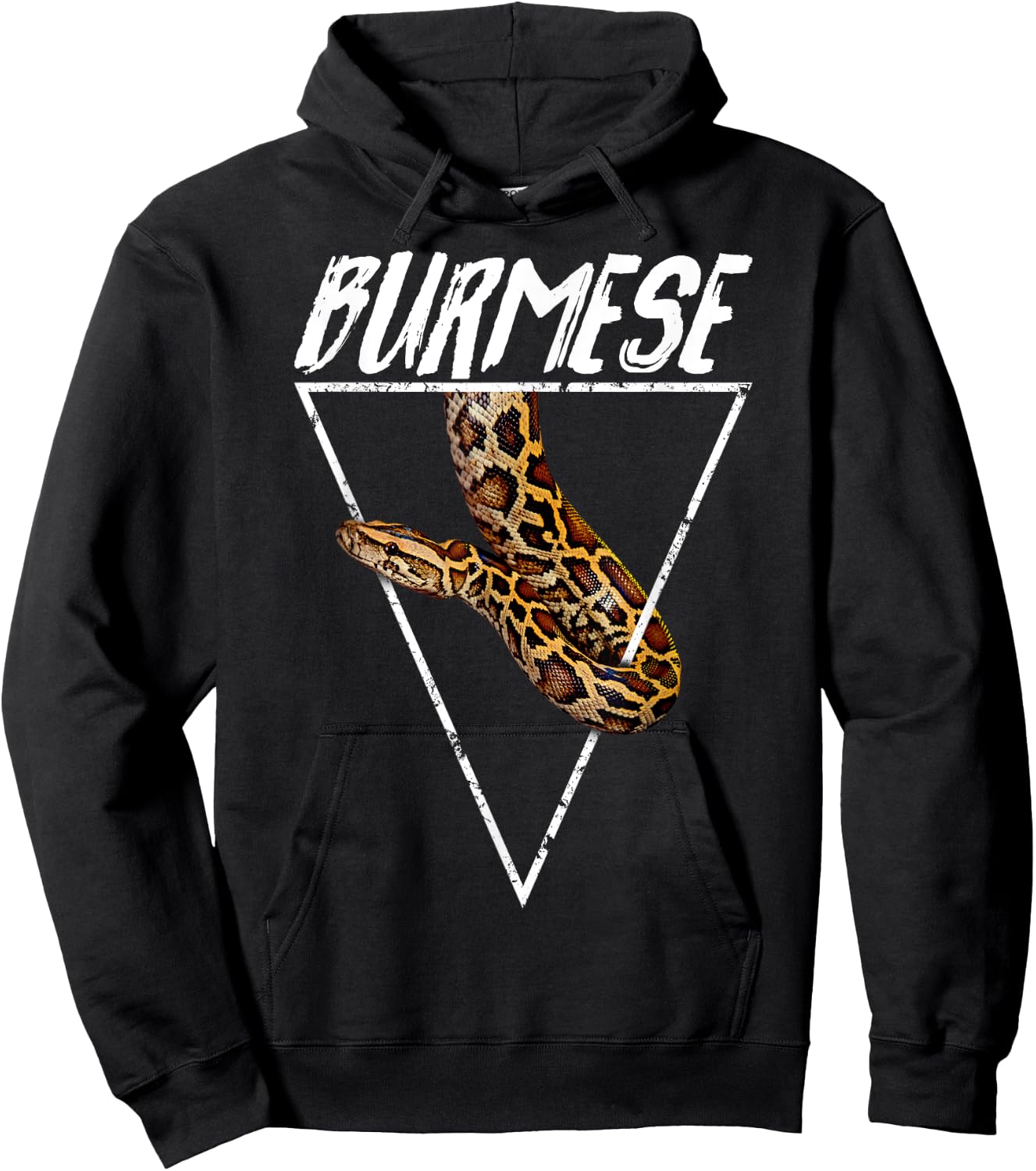 Burmese Python Owner Geometric Hoodie - Hoodie | Black