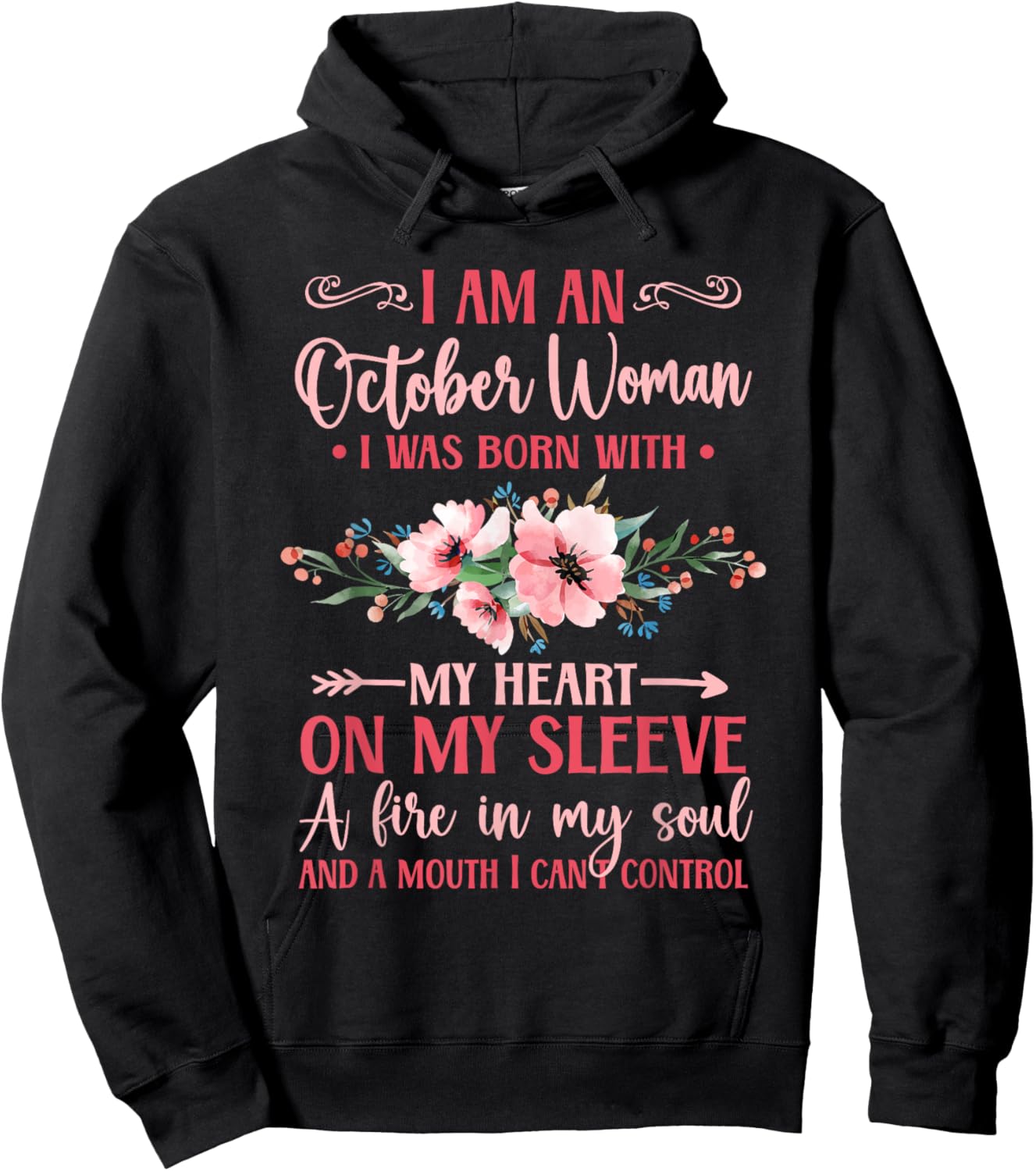 Birthday October Libra Women Hoodie - Hoodie | Black