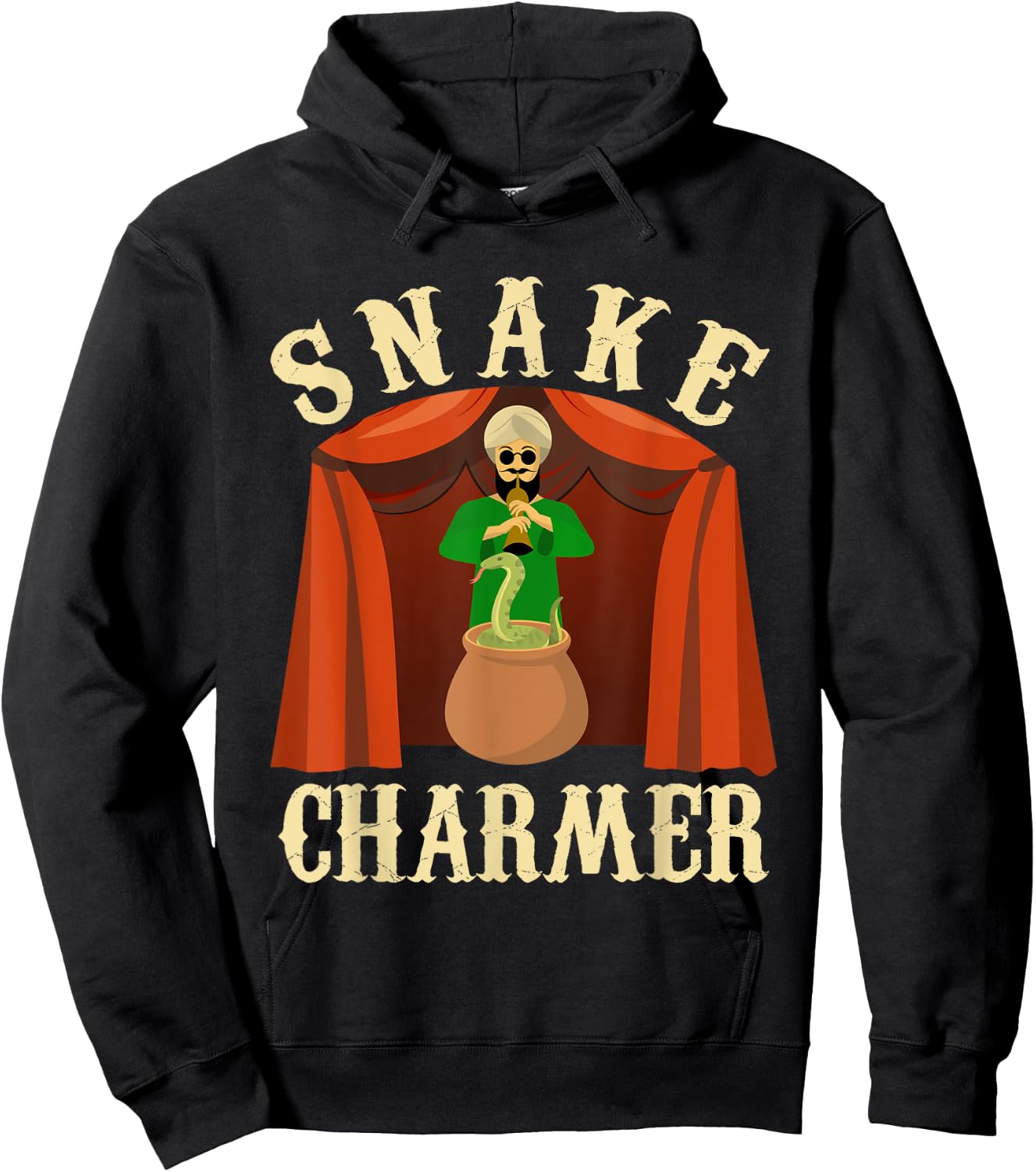Snake Charmer Shirt - Circus Shirts - Snake Charmer Costume Hoodie - Hoodie | Black