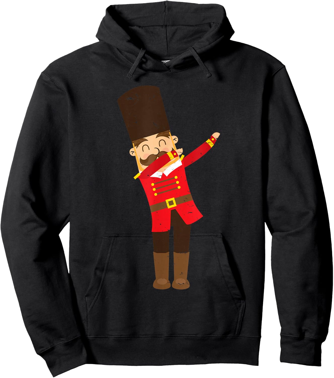 Dabbing Toy Soldier Nutcracker Christmas Hoodie - Hoodie | Black