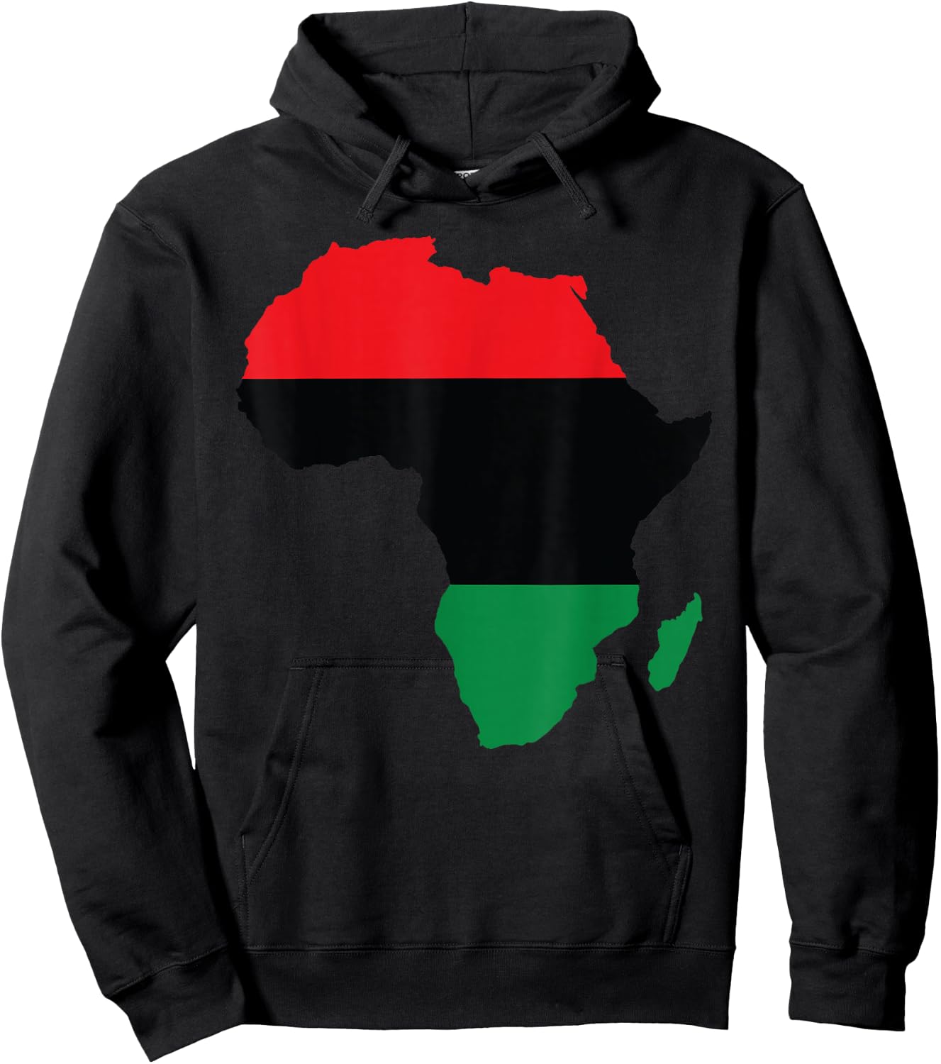 Pan African UNIA Flag Map Continent Black History Month Gift Hoodie - Hoodie | Black
