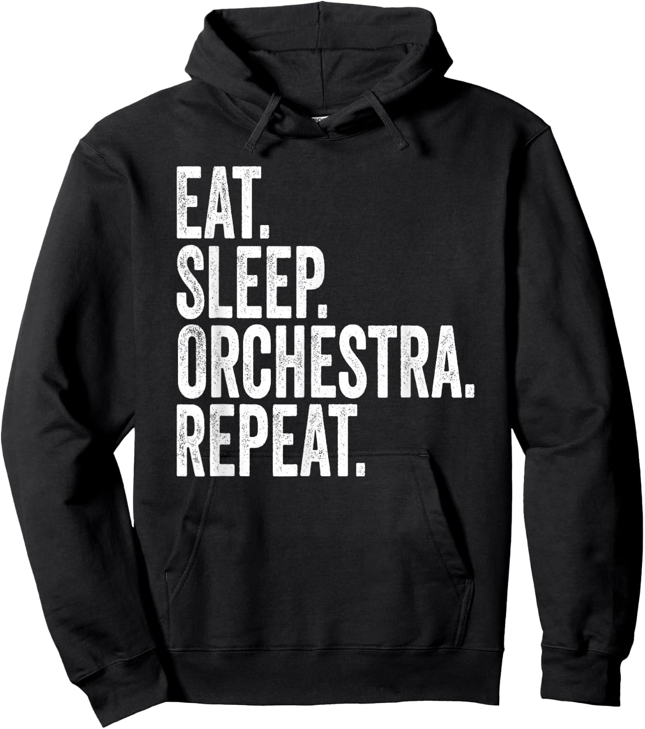 Eat Sleep Orchestra Repeat Funny Orchestra Hoodie - Hoodie | Black