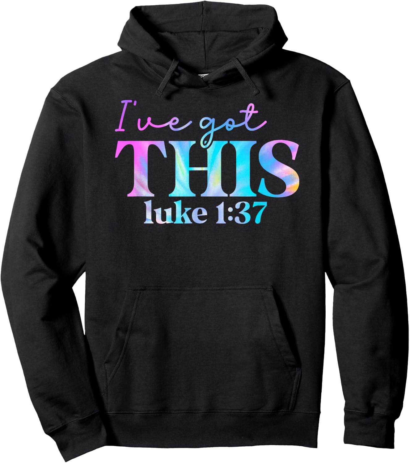Tie Dye I've got this luke 1 37 01 Hoodie - Hoodie | Black